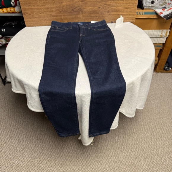 NYDJ NWT size 4 skinny fit Dark Blue Denim Jeans - Picture 3 of 9